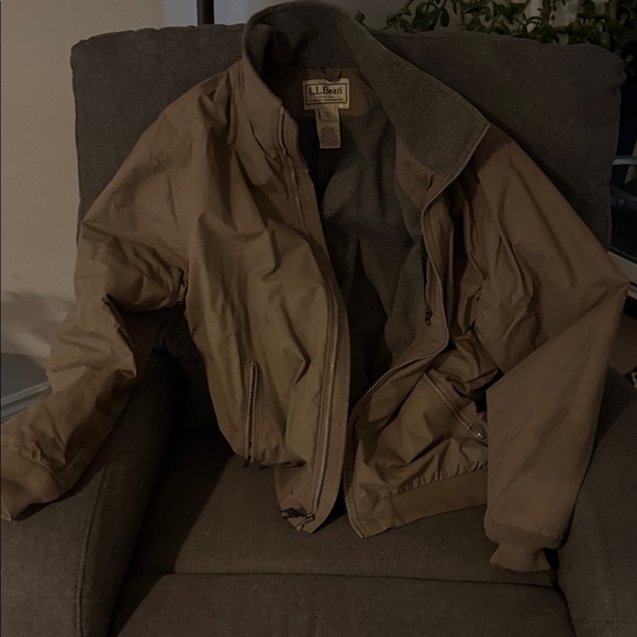 L.L. Bean Other - L.L. Bean Men's Tan Bomber Jacket